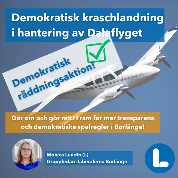 Uppdatering Dalaflyget: kraschlandningen räddad för nu genom demokratisk räddningsaktion av&nbsp;oppositionen!