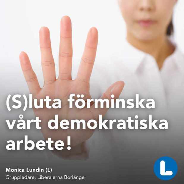 Debatt: (S)luta förminska vårt demokratiska&nbsp;arbete!