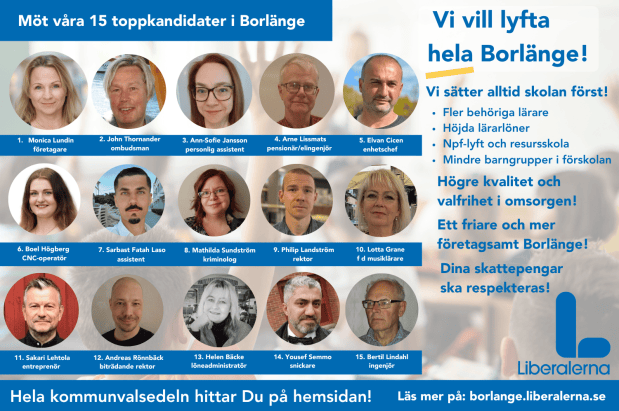 Våra Borlängekandidater